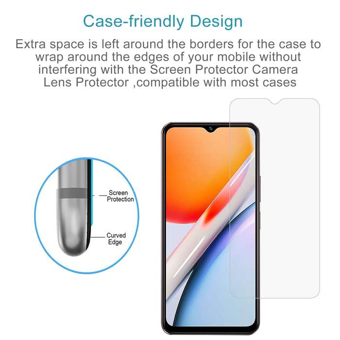 For vivo iQOO Z9 Lite 0.26mm 9H 2.5D Tempered Glass Film