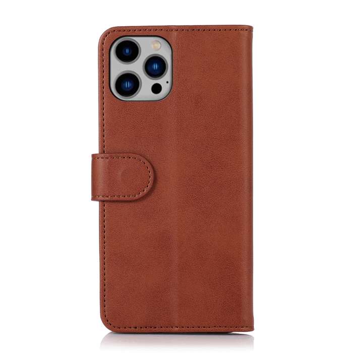 For iPhone 16 Pro Max Cow Texture Leather Phone Case(Brown)