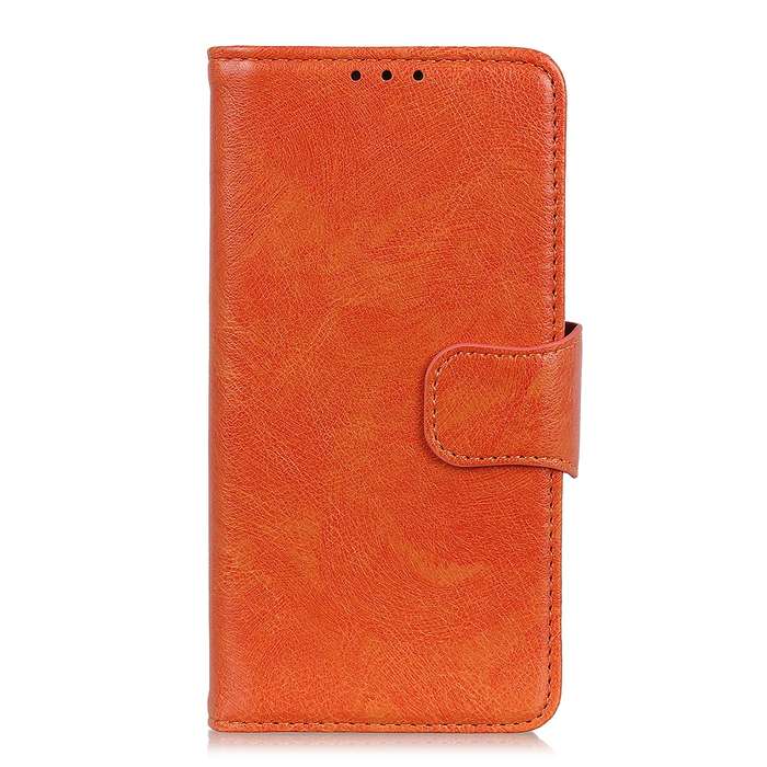 For iPhone 16 Pro Max Nappa Texture Leather Case(Orange)