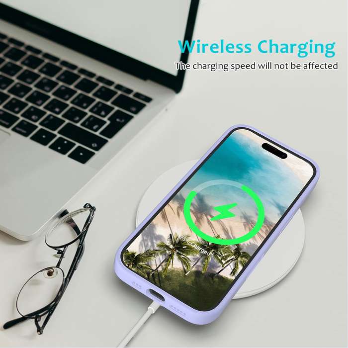 For iPhone 16 Plus Solid Color Silicone Phone Case(Purple)