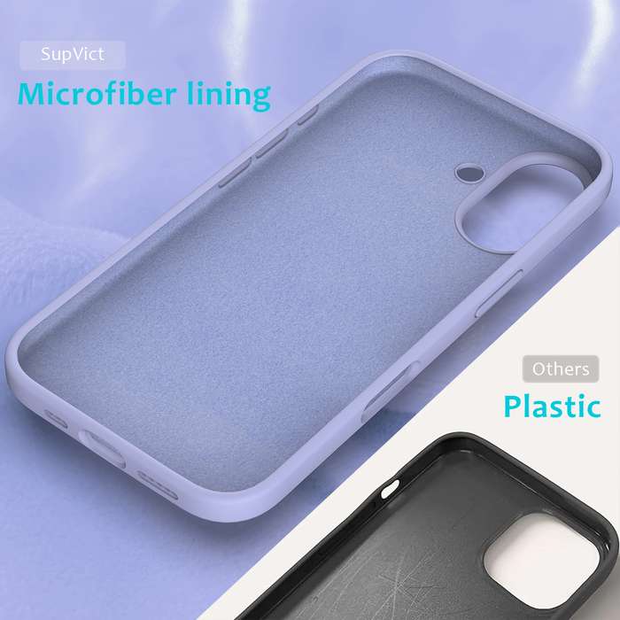 For iPhone 16 Plus Solid Color Silicone Phone Case(Purple)