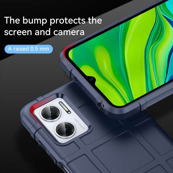 For Xiaomi Redmi Note 10 5G Full Coverage Shockproof TPU Phone Case(Blue)