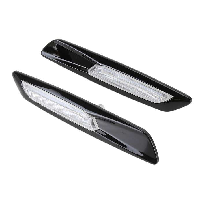 2 PCS Car Fender Light LED Leaf Board Side DC12V / 1.7W for BMW, Yellow Light, Style:C