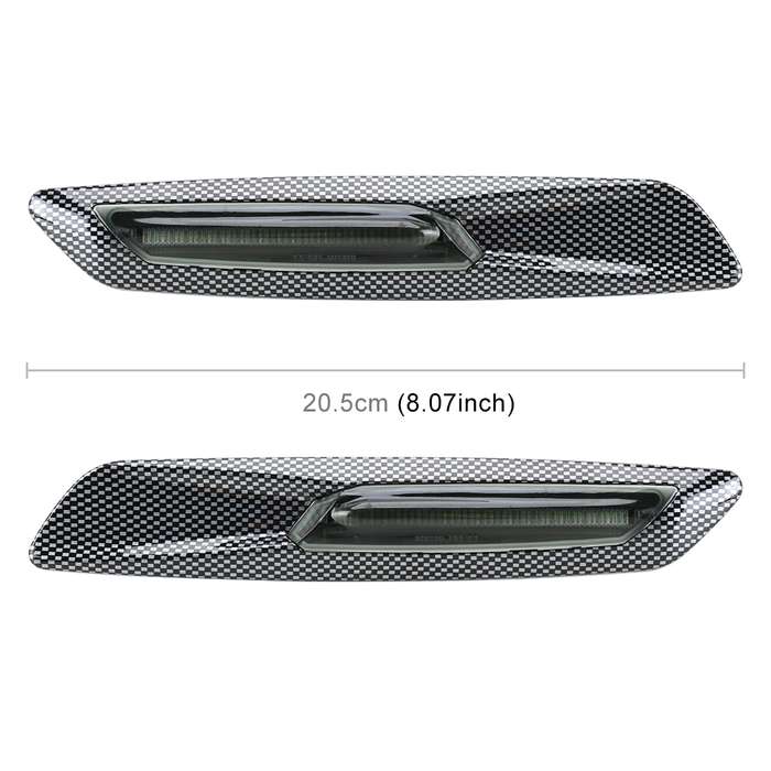 2 PCS Car Fender Light LED Leaf Board Side DC12V / 1.7W for BMW, Yellow Light, Style:F