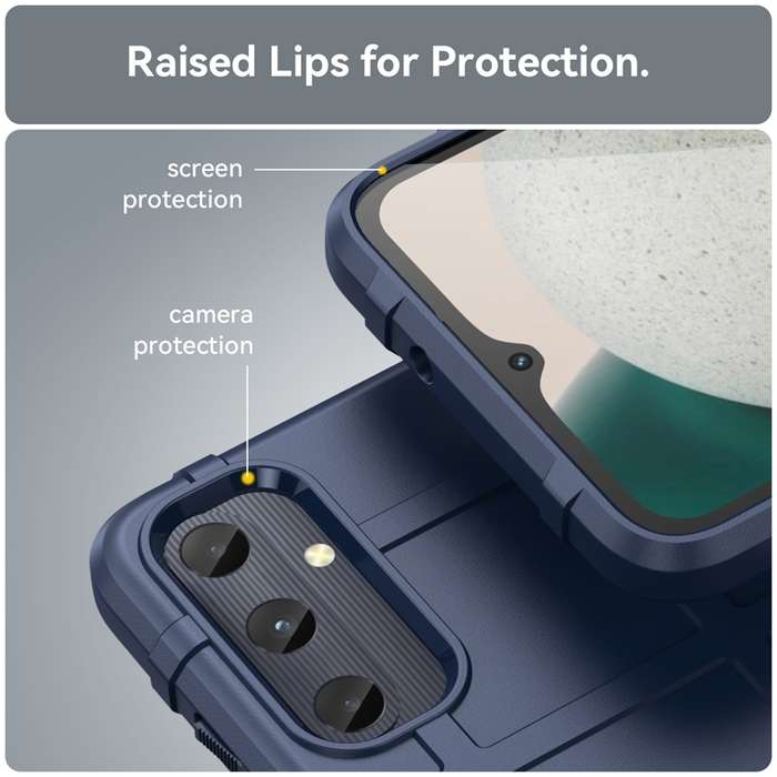 For Samsung Galaxy M14 4G Full Coverage Shockproof TPU Phone Case(Blue)