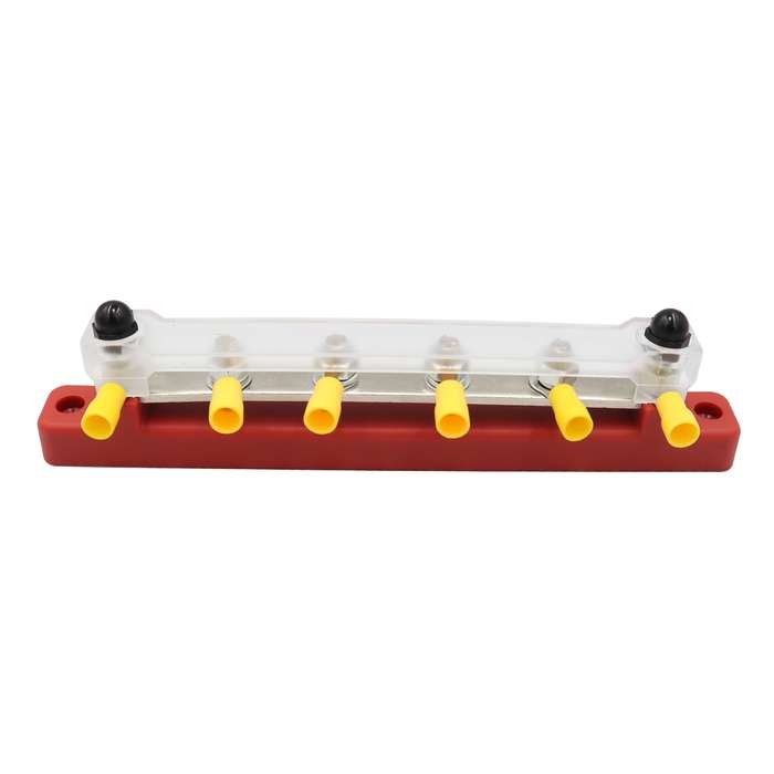 CP-3123 RV Yacht 150A High Current Single-row 4-way Busbar with 6pcs Terminals
