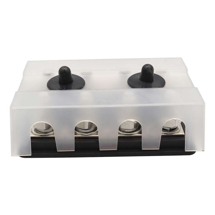 CP-3157 M10 RV Modified Yacht Double-row 4-way Busbar with Dust Cover