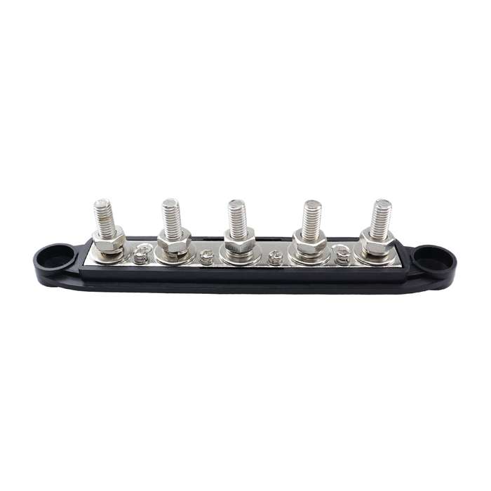 CP-4122-01 RV Yacht M8 Single Row 5-way Power Distribution Block Busbar with Cover