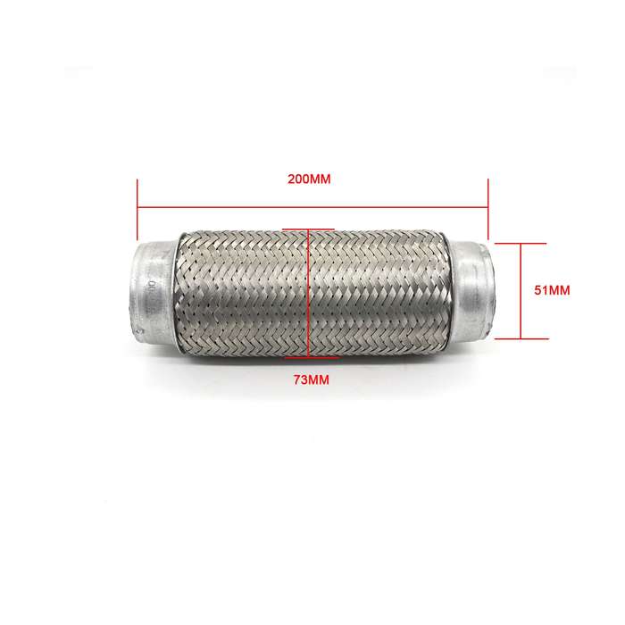 XH-6172 Car Muffler Exhaust Pipe Silencer Nozzle Stainless Steel Exhaust, Size:57mm(Silver)