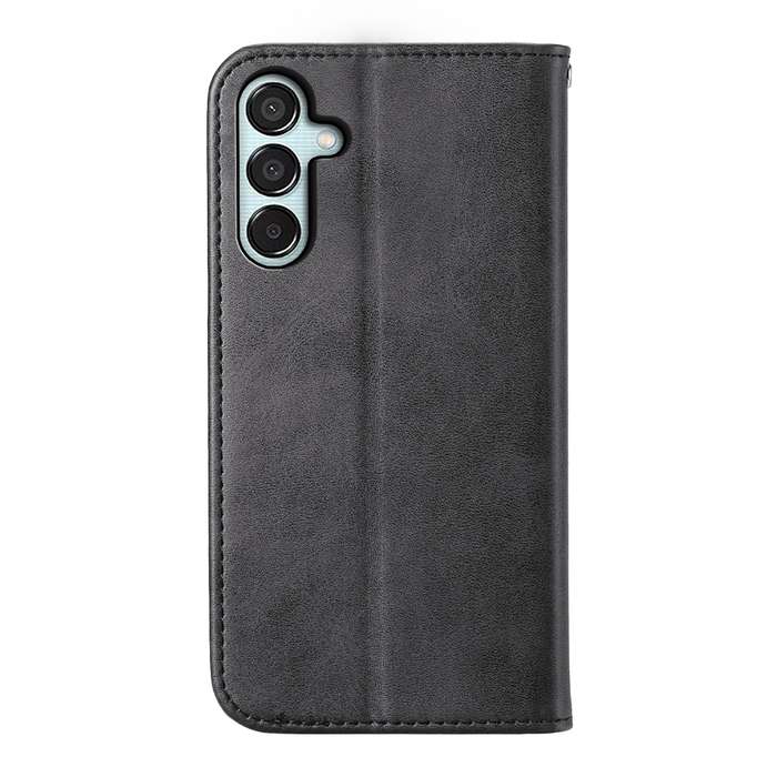 For Samsung Galaxy M15 5G / F15 5G Cubic Grid Calf Texture Magnetic Leather Phone Case(Black)