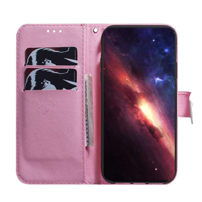 For OPPO A59 5G / A2M Coloured Drawing Flip Leather Phone Case(Magnolia)
