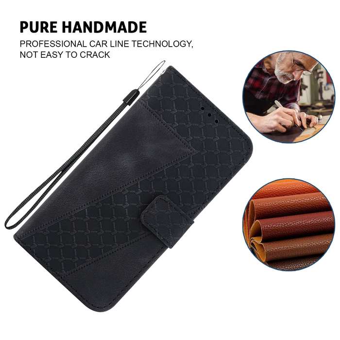 For Tecno Camon 30 Premier 5G Seven-shaped Embossed Leather Phone Case(Black)