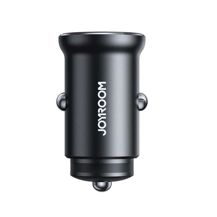 JOYROOM JR-CCN05 30W PD+QC3.0 Mini Metal Car Charger(Black)