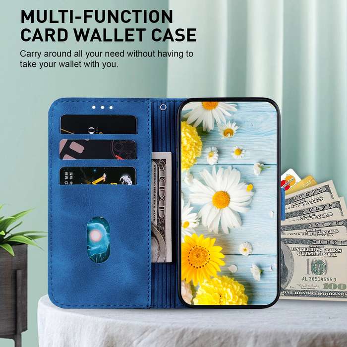 For Realme 12 Pro+ Global Lily Embossed Leather Phone Case(Dark Blue)