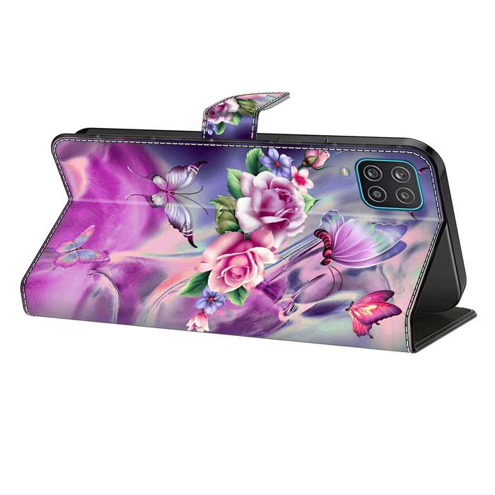 For LG Q92 5G Crystal 3D Shockproof Protective Leather Phone Case(Butterfly)