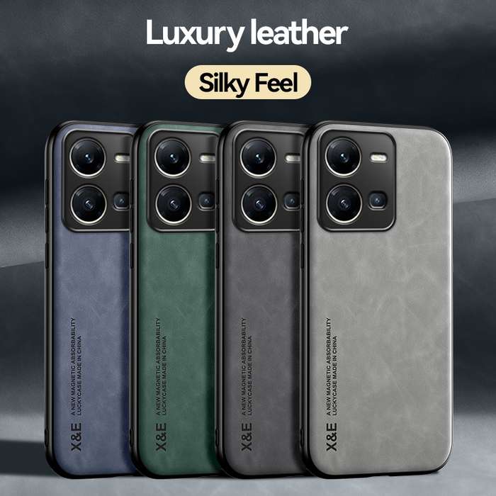 For vivo X100 Ultra Skin Feel Magnetic Leather Back Phone Case(Light Grey)