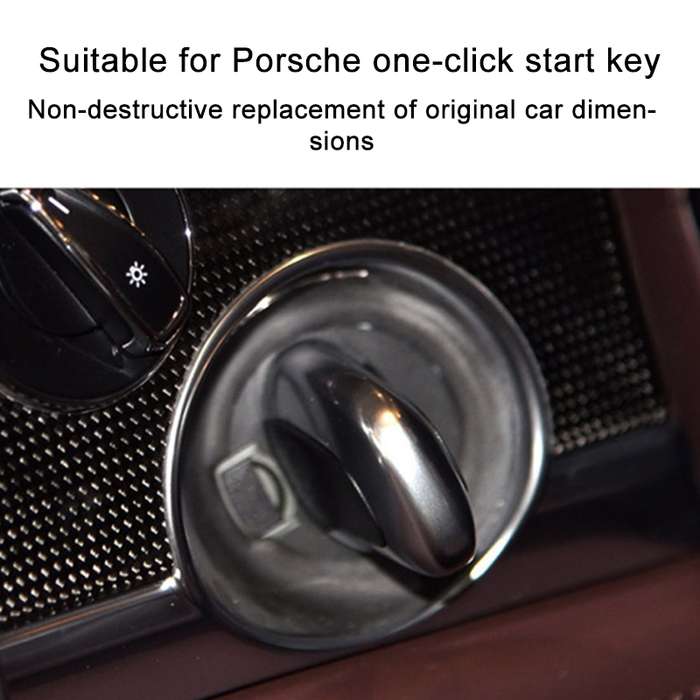 For Porsche Cayenne 2011-2017 Car One-button Start Engine Key Ignition Switch Button(Yellow)