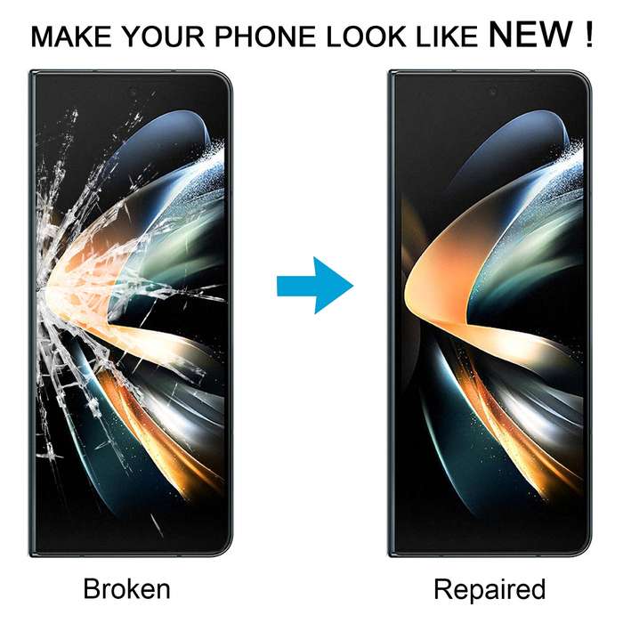 For Samsung Galaxy Z Fold4 SM-F936B/W23 LCD Secondary Screen Outer Glass Lens with OCA Optically Cle