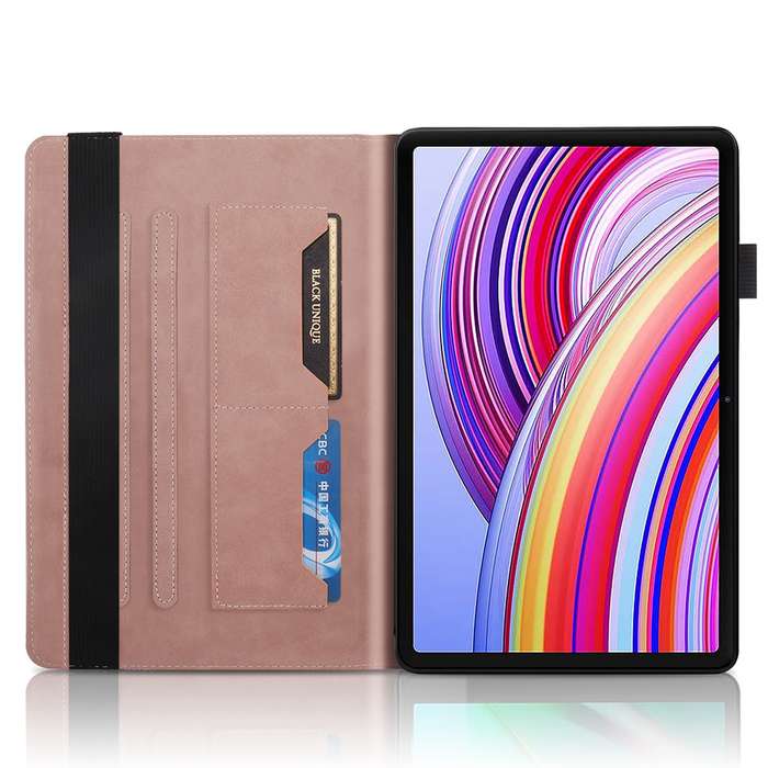 For Xiaomi Redmi Pad Pro 12.1 Tree Life Series Embossed Leather Tablet Case(Rose Gold)