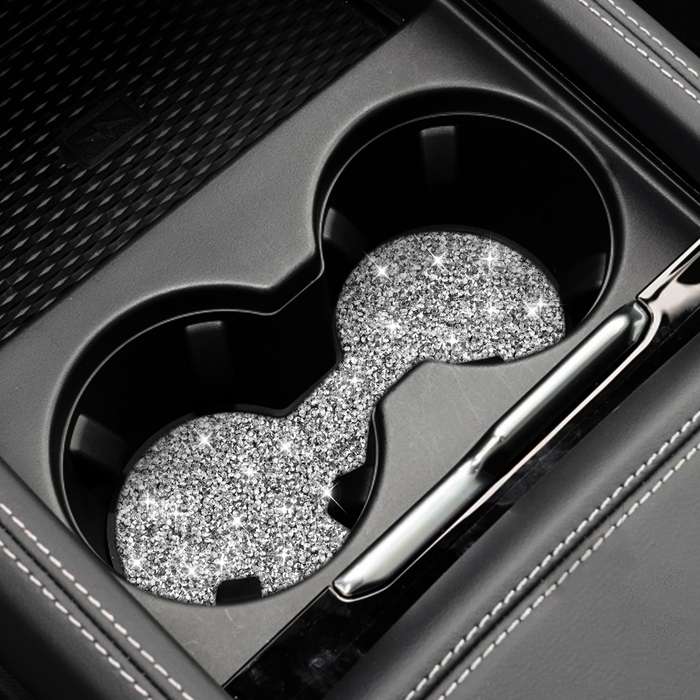 For Ford Mustang Mach E 2021 Car Large Cup Base Diamond Decorative Sticker