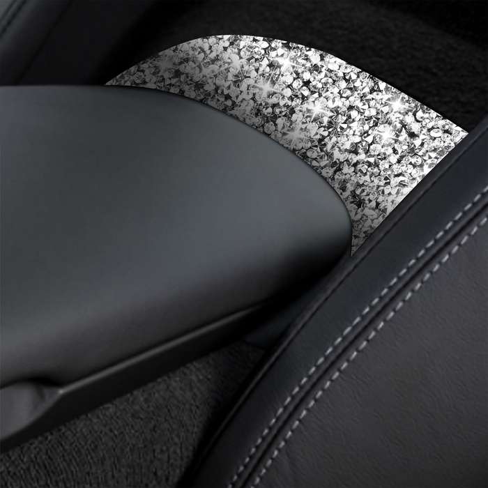 For Chevrolet Corvette C7 2014-2019 Car Rear Center Part Diamond Decorative Sticker, Left Drive