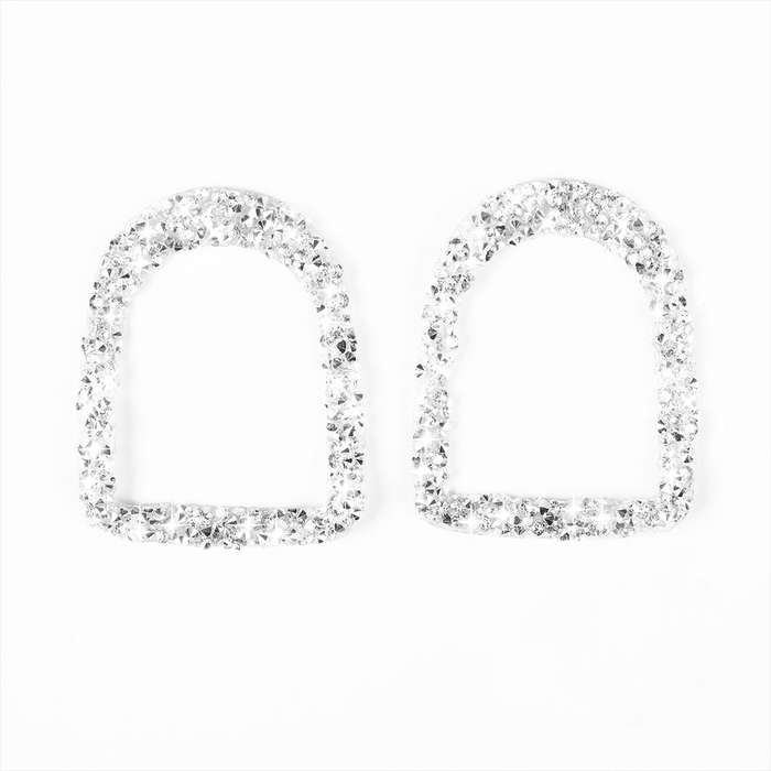For Ford Mustang 2009-2013 2pcs Car Door Lock Frame Diamond Decoration Sticker, Left Hand Drive