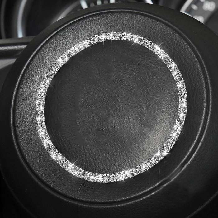 For Mazda CX-5/CX-4 Car Steering Wheel Diamond Decorative Sticker,Left and Right Drive Universal