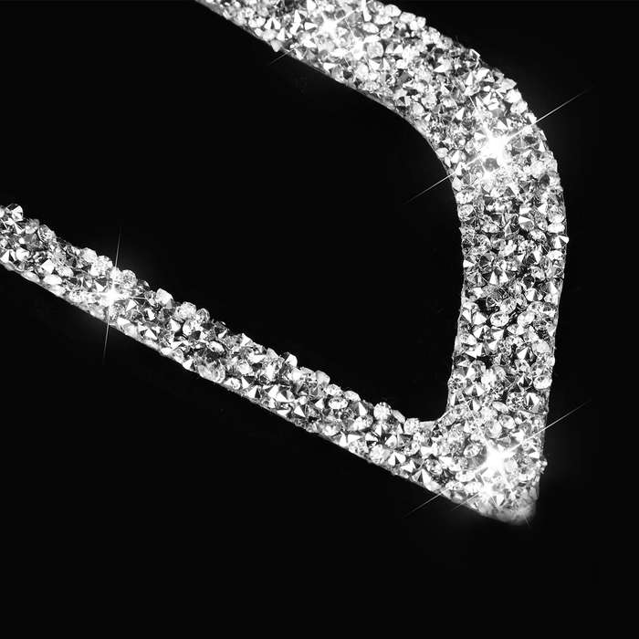 For Ford Mustang 2015-2020 Car Side Air Outlet Diamond Decoration Sticker, Left and Right Drive