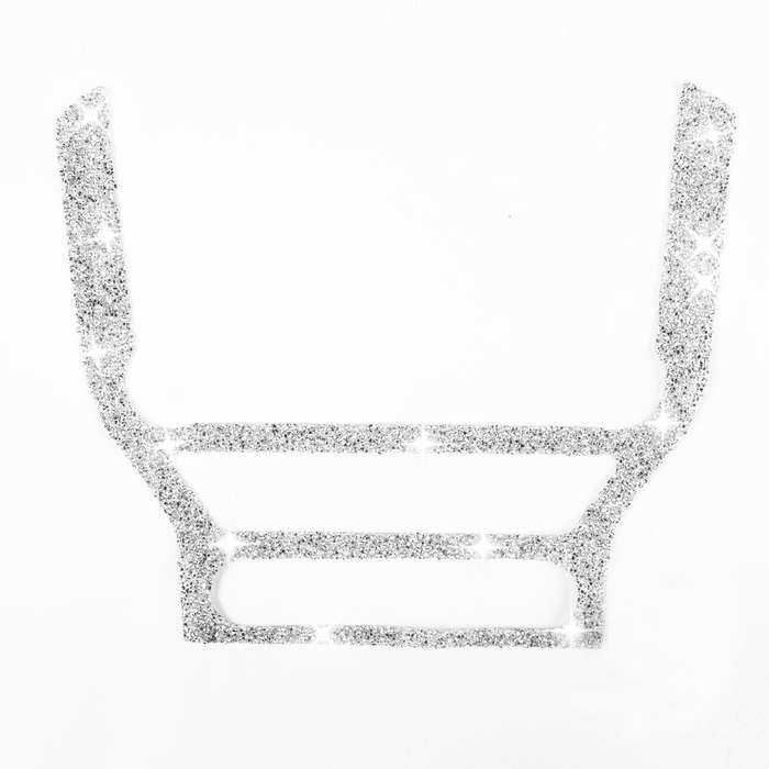 For Ford Mustang 2015-2020 Car CD Panel Diamond Decoration Sticker, Left and Right Drive