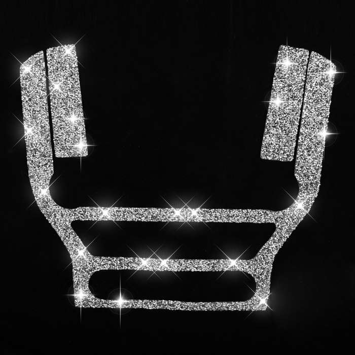 For Ford Mustang 2015-2020 Car Central Control Panel Diamond Decoration Sticker, Left and Right Driv