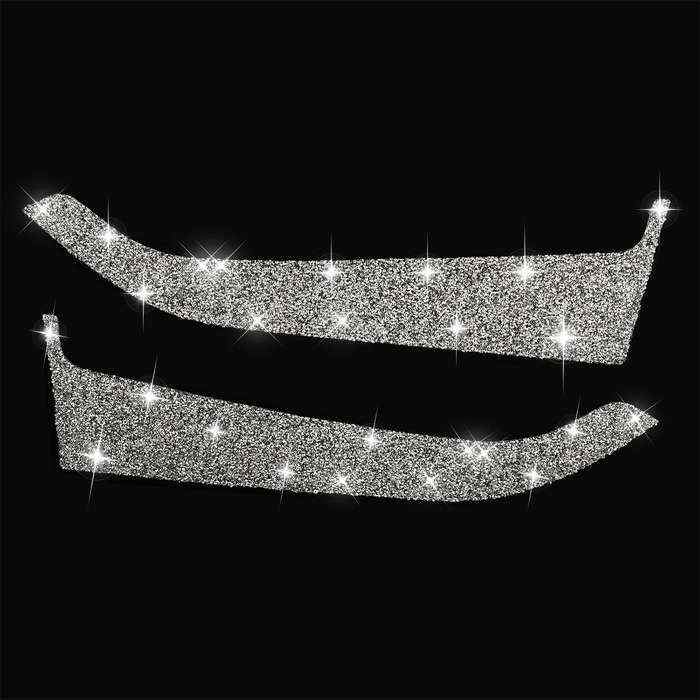 For Ford Mustang 2015-2020 Car Front Door Panel Diamond Decoration Sticker, Left and Right Drive
