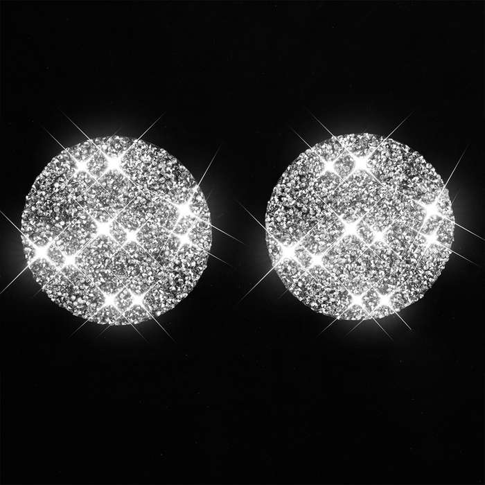 For Ford Mustang 2015-2020 Car Water Cup Holder Base Diamond Decoration Sticker, Left and Right Driv