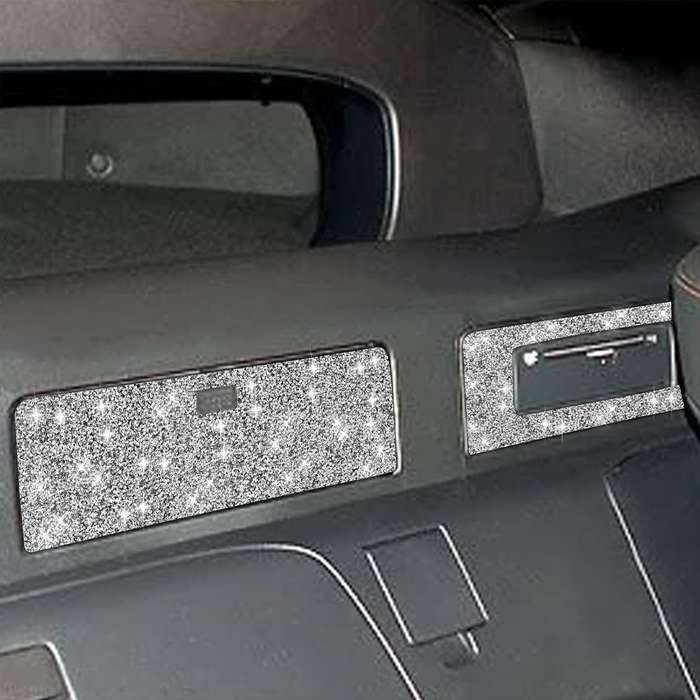 For Nissan 350Z 2003-2009 Car DVD Storage Box Diamond Decorative Sticker,Left and Right Drive Univer