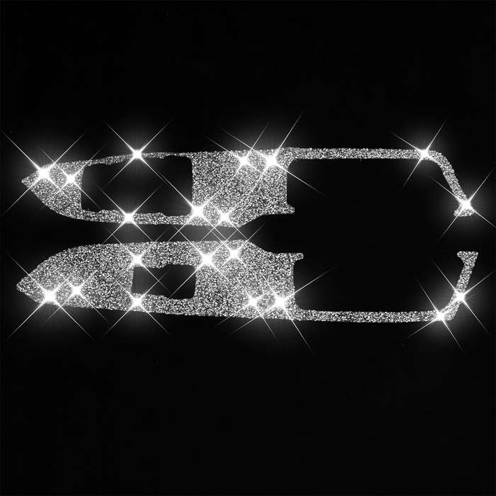 For Ford Mustang 2015-2020 Car Door Lift Panel B Diamond Decoration Sticker, Right Drive