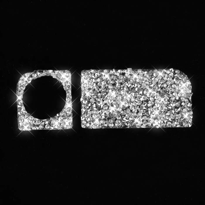 For Nissan 350Z 2003-2009 Car Rear Storage Box Lock Diamond Decorative Sticker, Left Drive