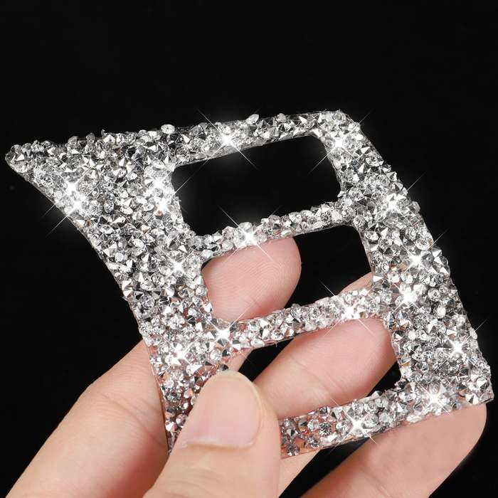 For Nissan 350Z 2003-2009 2pcs Car Steering Wheel Button Frame A Diamond Sticker,Left and Right Driv