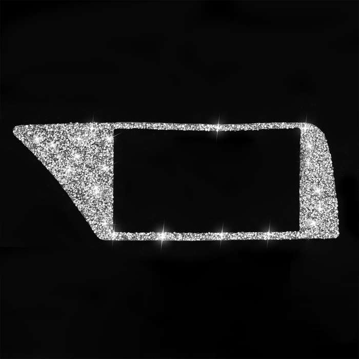 For Audi A4 / A5 / Q5 Car Navigation Inner Frame Diamond Decoration Sticker, Left Drive