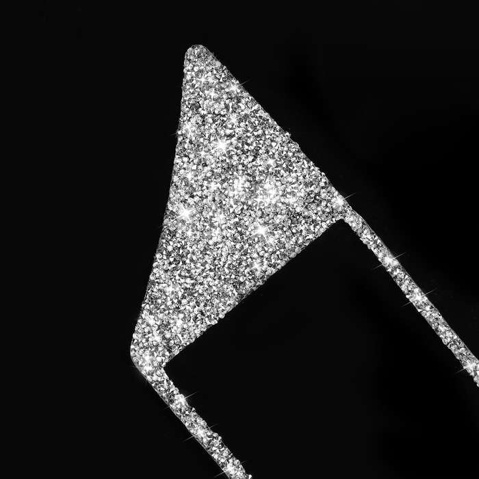For Audi A4 / A5 / Q5 Car Navigation Inner Frame Diamond Decoration Sticker, Left Drive