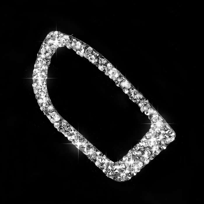 For Audi A4L / A5 / Q5 Car Trunk Switch Diamond Decoration Sticker, Left Drive