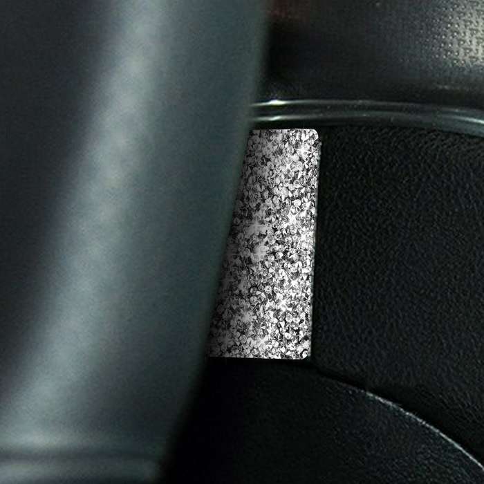 For Dodge Charger 2011-2014 Car Steering Wheel Left and Right Diamond Decorative Sticker, Left-hand