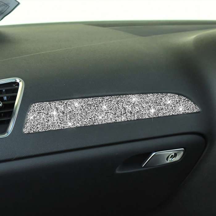 For Audi A4 / A5 / Q5 Car Dashboard Trim Diamond Decoration Sticker, Right Drive