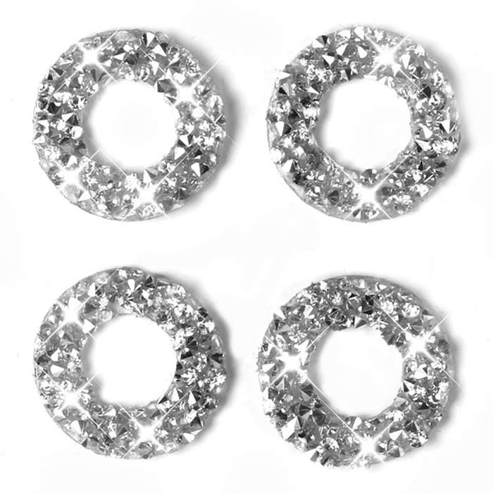 For Dodge Charger 2011-2014 Car Door Lock Ring Diamond Decorative Sticker, Left-hand Drive