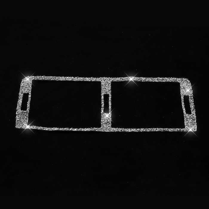 For BMW Series 3 E46 1998-2005 Car Middle Air Outlet Diamond Decoration Sticker, Left and Right Driv