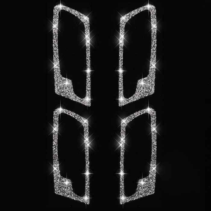 For BMW X5 E70 / X6 E71 2008-2014 Car Door Inner Handle Frame Diamond Decoration Sticker, Left and R