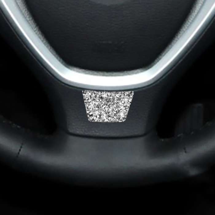 For BMW X5 E70 / X6 E71 2008-2013 Car Steering Wheel Diamond Decoration Sticker, Left and Right Driv