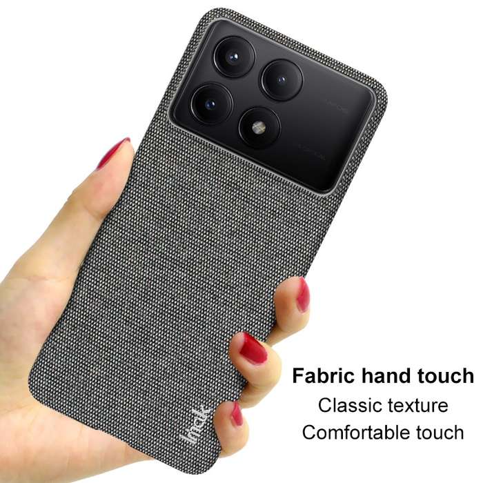 For Xiaomi Poco X6 Pro 5G/Redmi K70E 5G imak Ruiyi Series Cloth Texture PU + PC Phone Case(Ligh