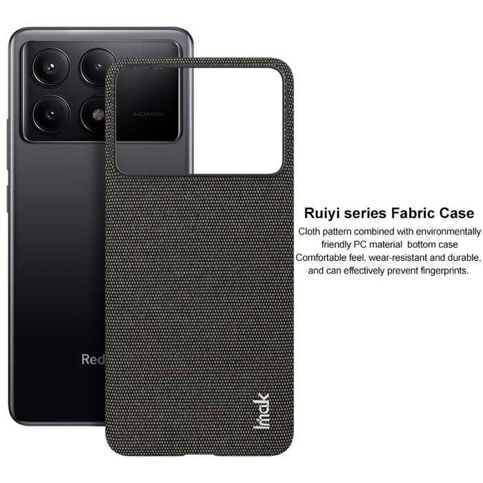 For Xiaomi Poco X6 Pro 5G/Redmi K70E 5G imak Ruiyi Series Cloth Texture PU + PC Phone Case(Ligh