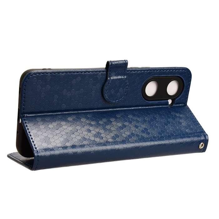 For vivo Y03 4G Honeycomb Dot Texture Leather Phone Case(Blue)