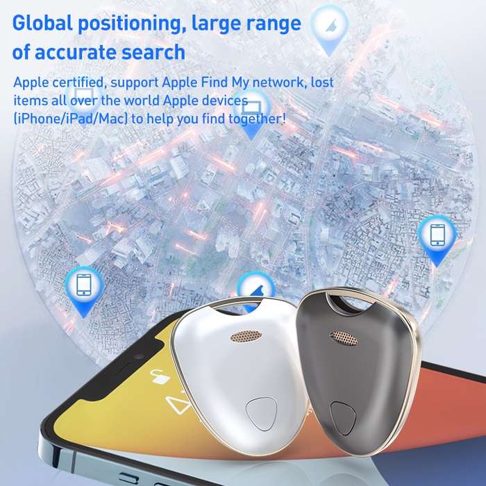 Portable Life Waterproof Positioning Anti-lost Device(White)