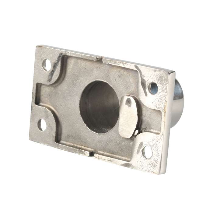 A8767 Ship / Yacht 316 Stainless Steel 90 Degree Square Tube Holder with Screws + Wrench(Silver)